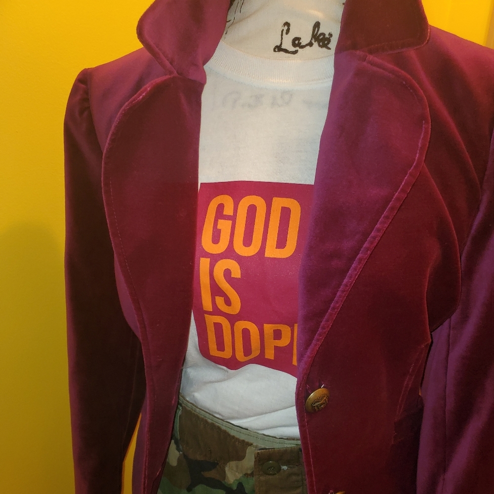 Sold- Purple Velvet Blazer